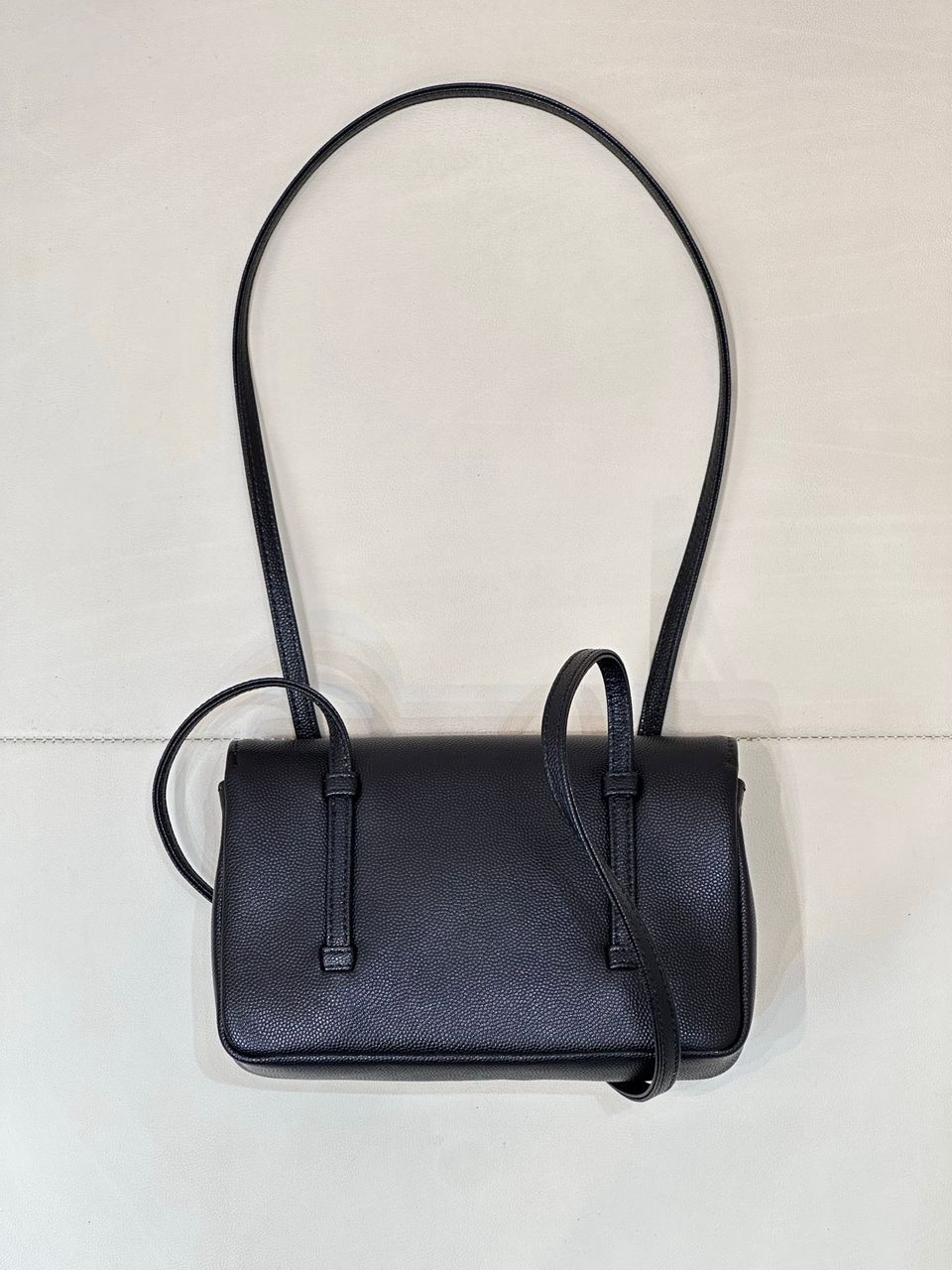 Black Signature Shoulder Bag