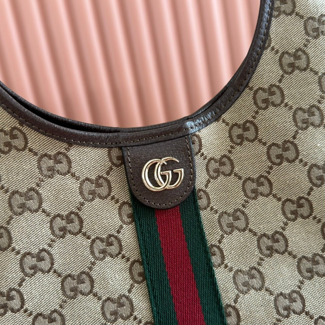 Beige Monogram Shoulder Bag