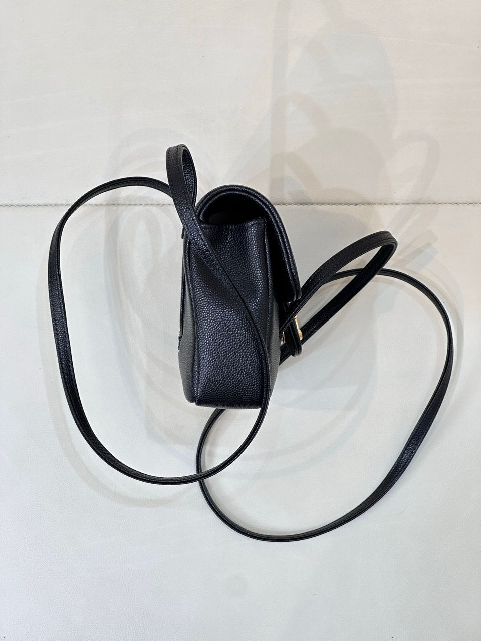 Black Signature Shoulder Bag