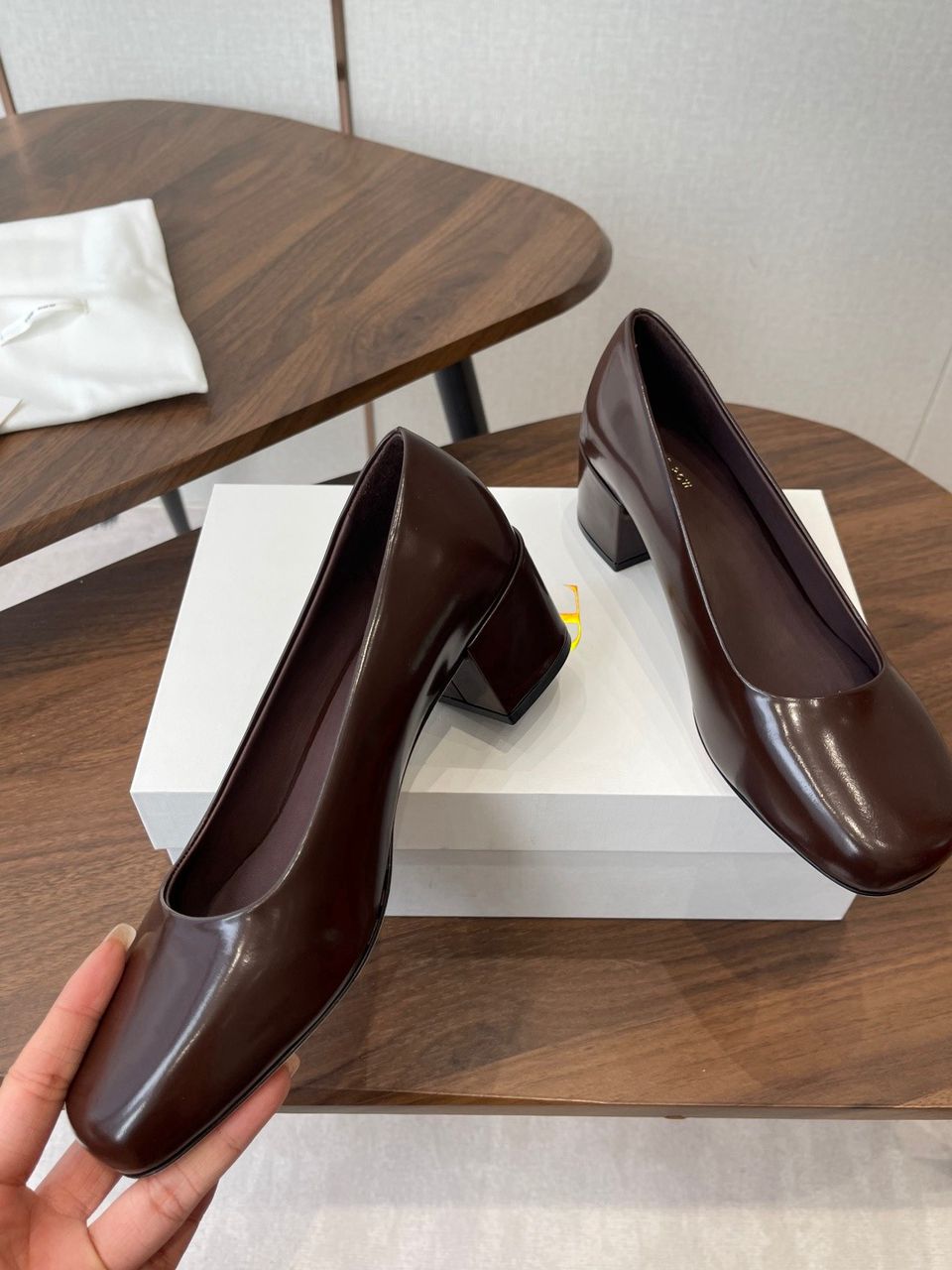 Dark Brown Classic Heels