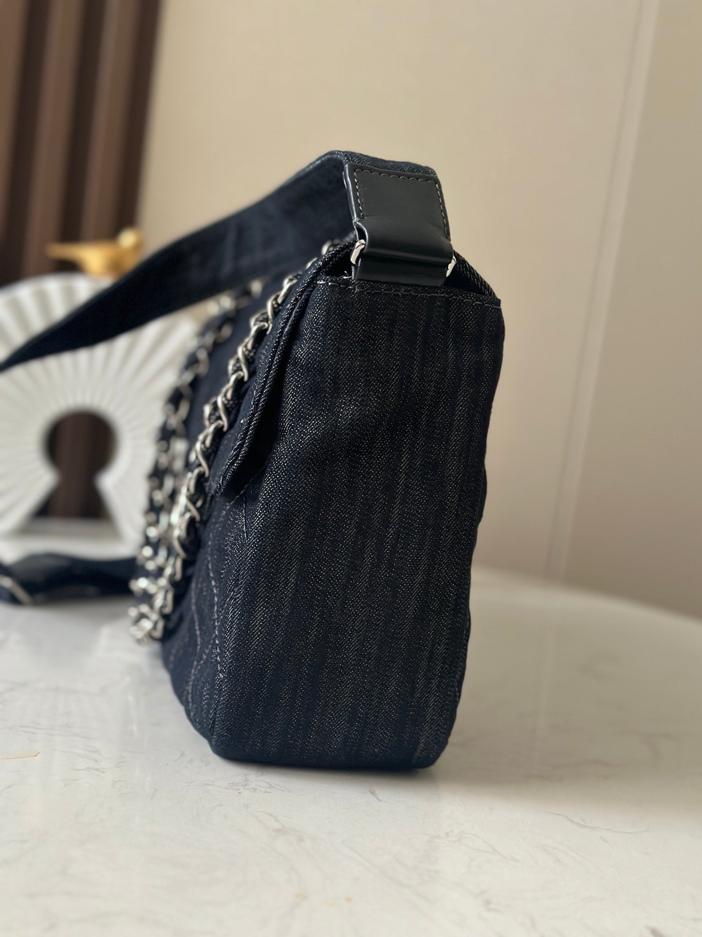 Timeless Quilted Denim Bag