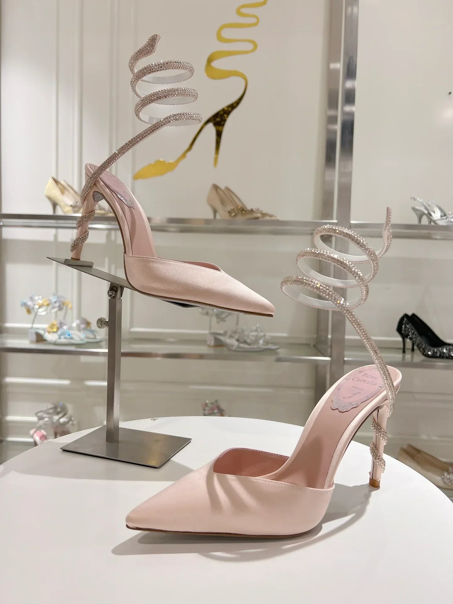 Cleo Snake-Design Heels