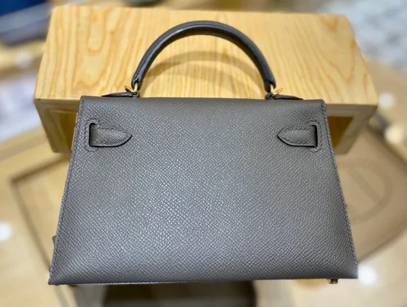 Epsom Palm Print 8F Gris Peltre