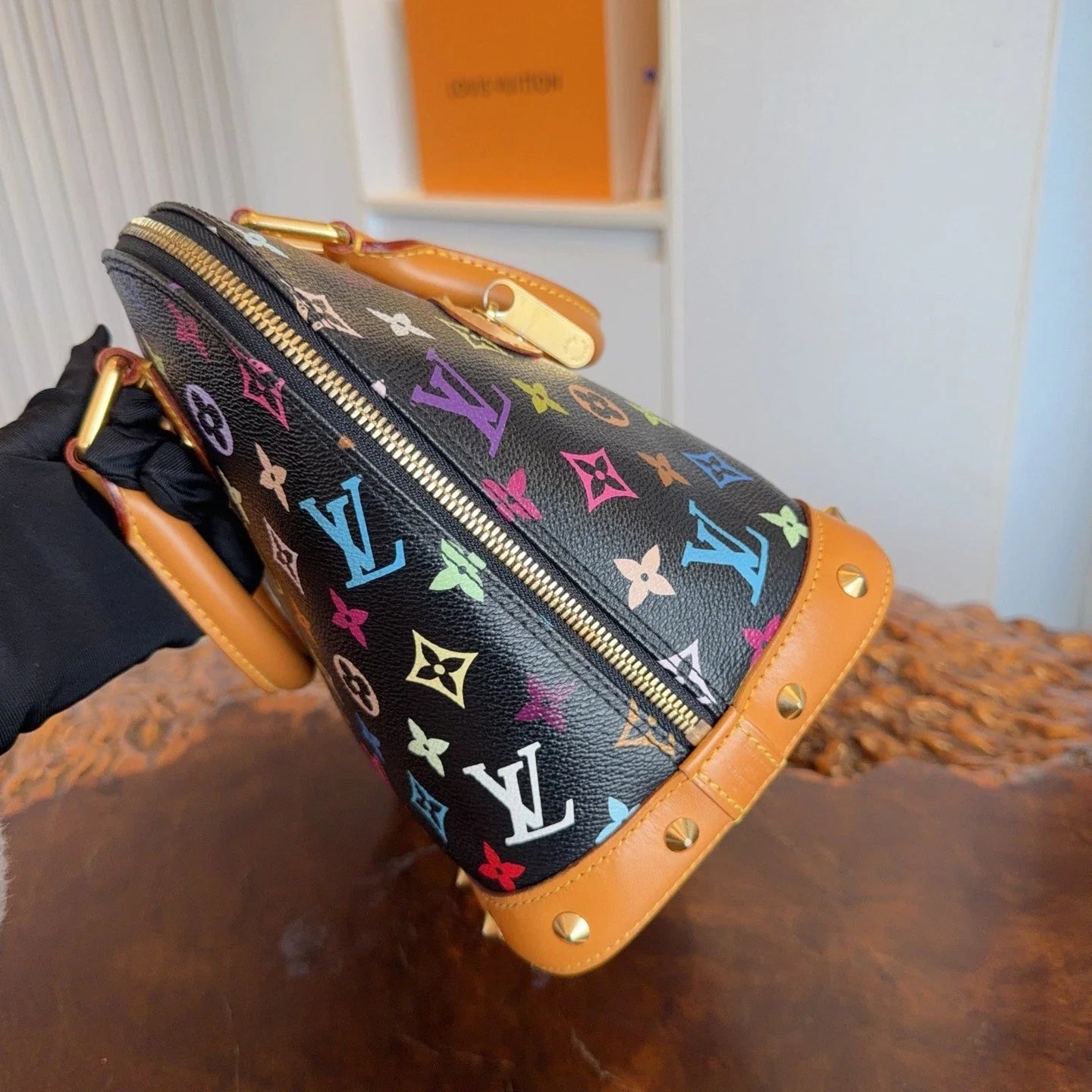 Black Multicolor Monogram Handbag